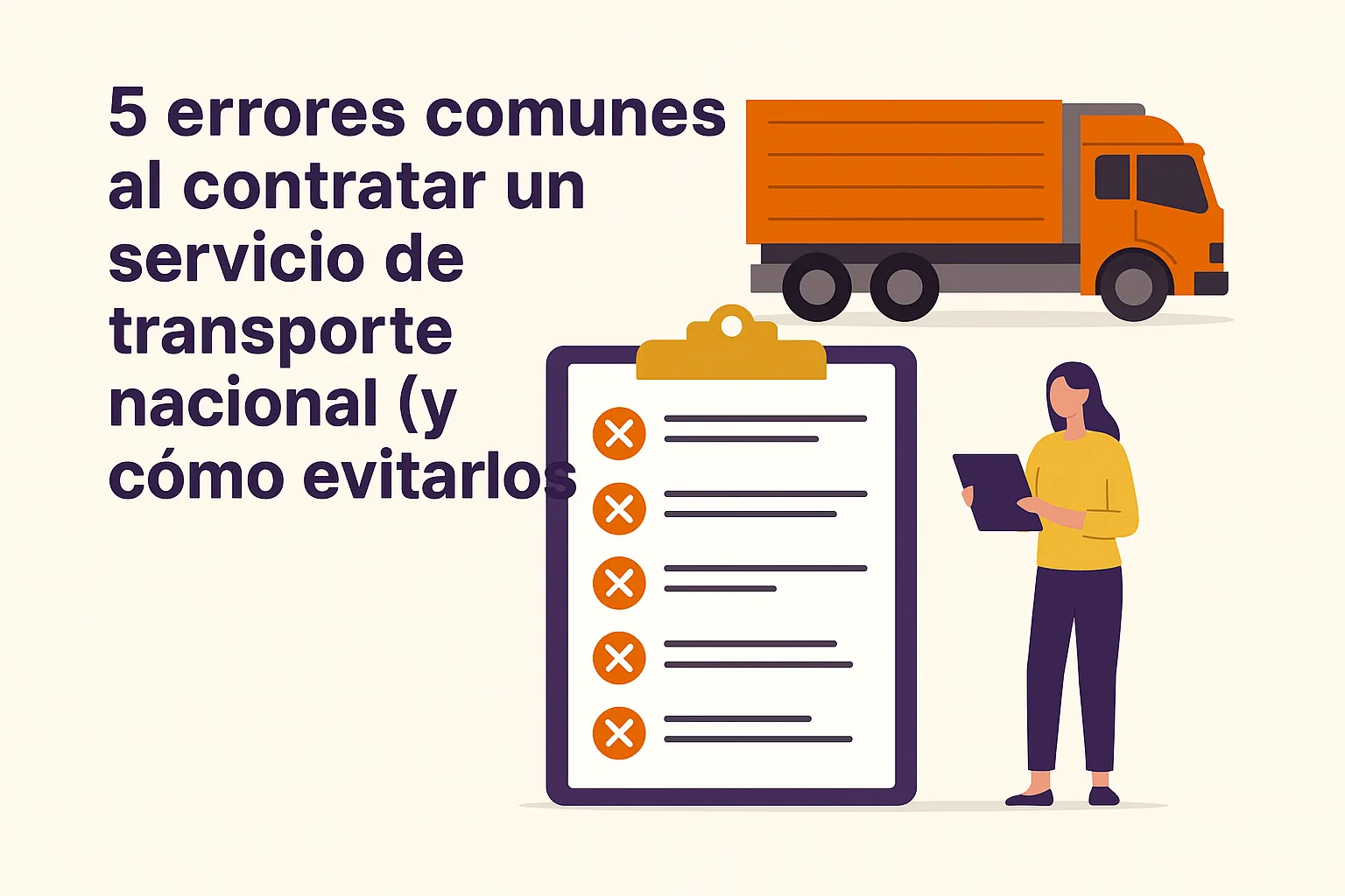 Errores transporte nacional
