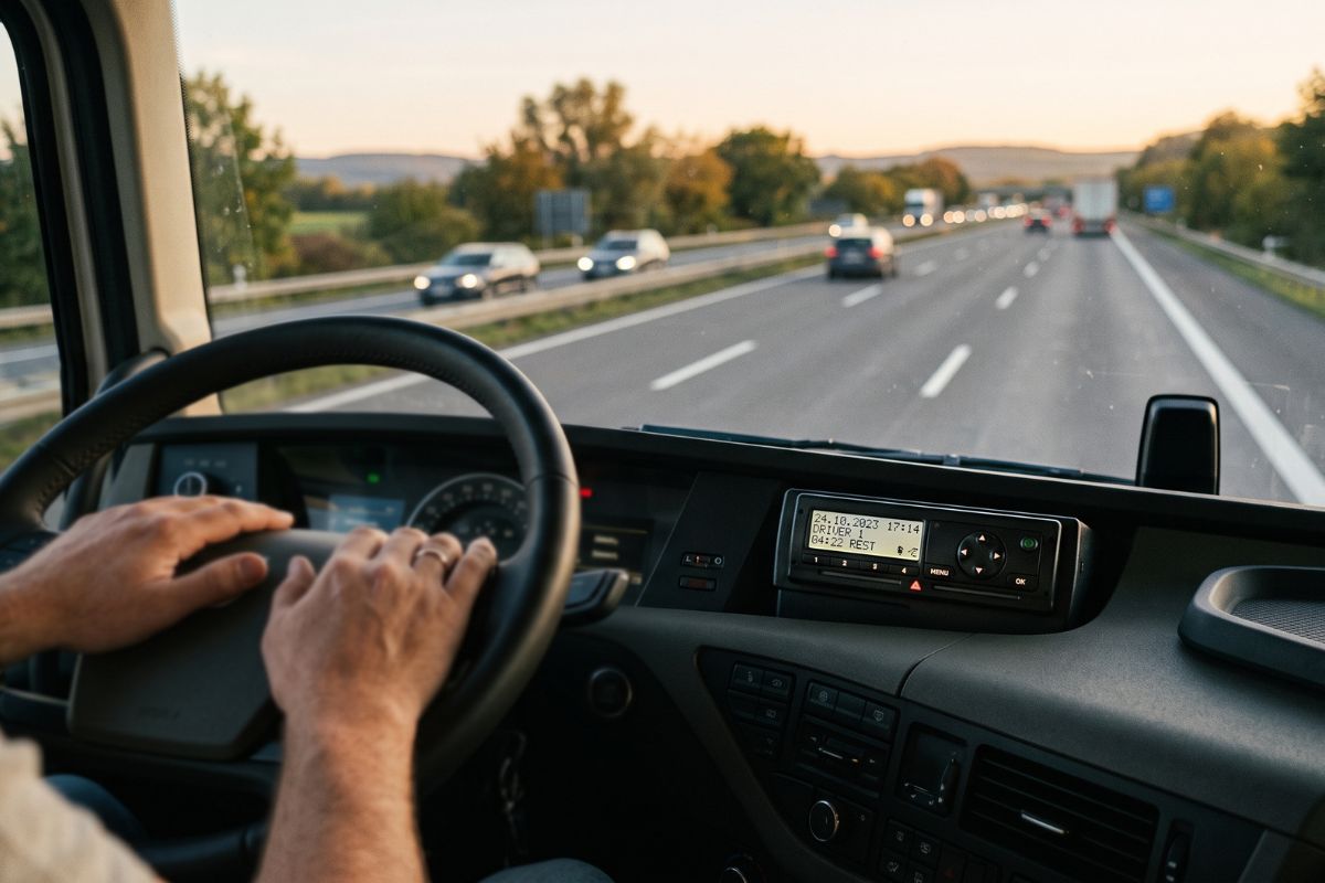 Tiempos de Conducción y Descanso con Tacógrafo Digital